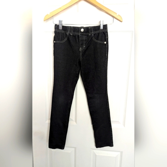 🎈Guess Kids (Size 10) Black Leggings With Rhinestones On Back Pocket - Picture 1 of 10